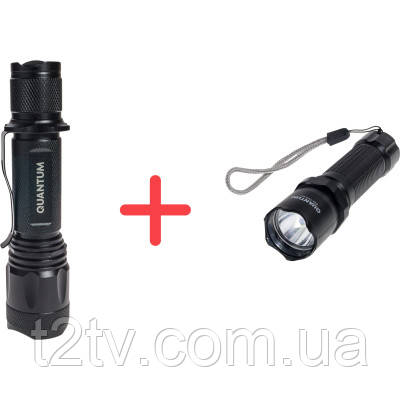 Ліхтар Quantum Techno 10W LED + ПОДАРУНОК QM-FL1043 (QM-FL1010-CB-PR1), фото 1