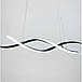 Видовжена люстра Gemo Led у чорному каркасі Line.F  Довжина 100 см, фото 2