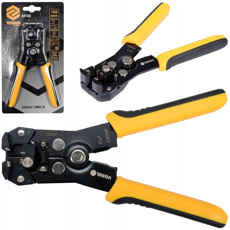 Автоматичний Інструмент Для Зачищення Провідів 160 мм VOREL (45160)