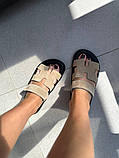 Слайдери жіночі замшеві бежеві, фото 3
