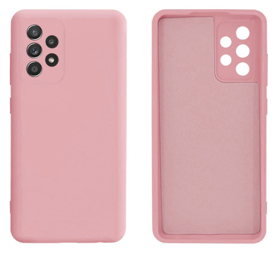 Чохол Silicone case Camera Protective для Samsung A52 (18) пудра Pink Sand