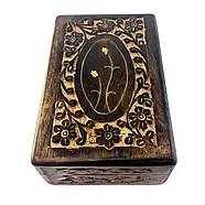 Різьблена шкатулка з мангового дерева Індія 34871, фото 2