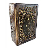 Різьблена шкатулка з мангового дерева Індія 34871, фото 3