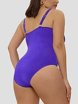 Купальник слитный закритий Марія 3002 Samegame электрик(В НАЛИЧІ ТІЛЬКИ 48 50 52 54 56 УКР р-ри), фото 3