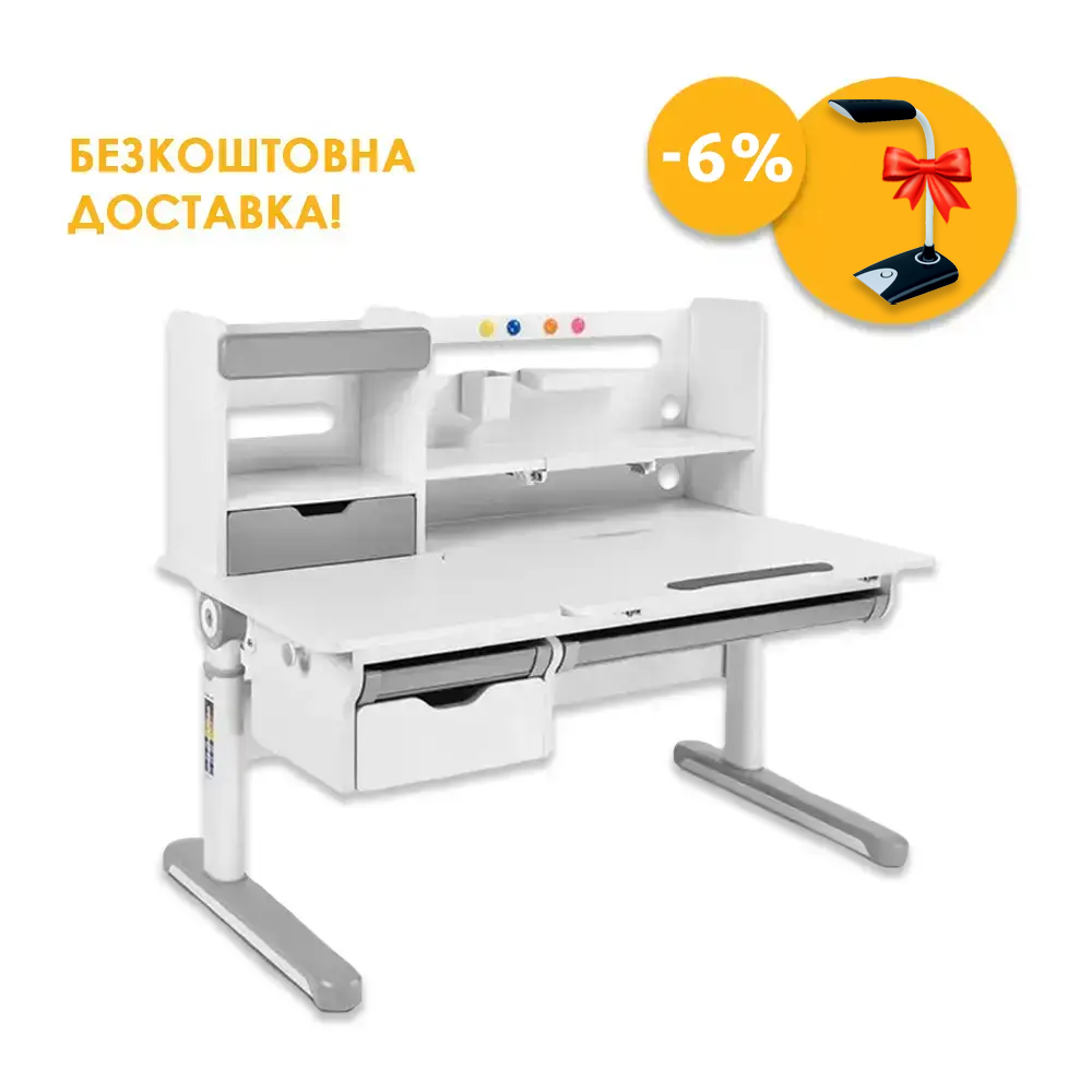 Функціональна парта FunDesk Pensare Grey