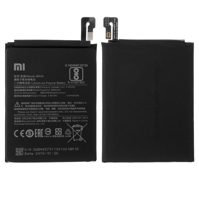 Акумулятор BN45 для Xiaomi Redmi Note 5, Li-Polymer, 3,85 B, 4000 мАг, Original (PRC)