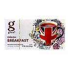 Чорний міцний чай g'tea! English Breakfast 25 пакетиків - насичений до сніданку, фото 5
