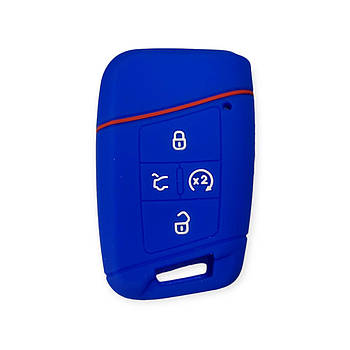 Чохол для ключа Volkswagen синій