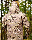 Куртка зимова SoftShell модель Alfa (8 кишень), відповідає level 7 ECWCS, колір Мультикам, фото 4