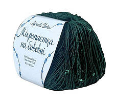 AvantiYarn Мікропаєтка 3 мм № 81 зелений, паєтка в тон (Пряжа бавовна з паєтками)