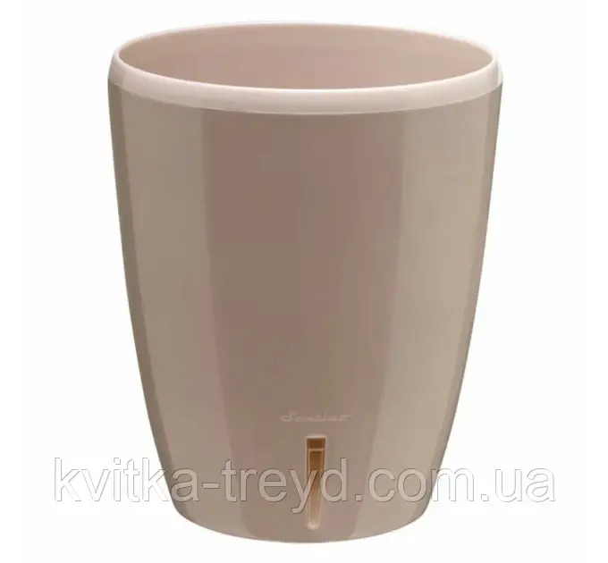 Орхідейниця з автополивом Orhidea TWIN 1,3 л пісочний, фото 1