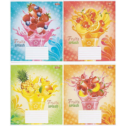 Зошит 18 арк. клітинка "МРІЇ" / Фруктовий коктейль, фото 1
