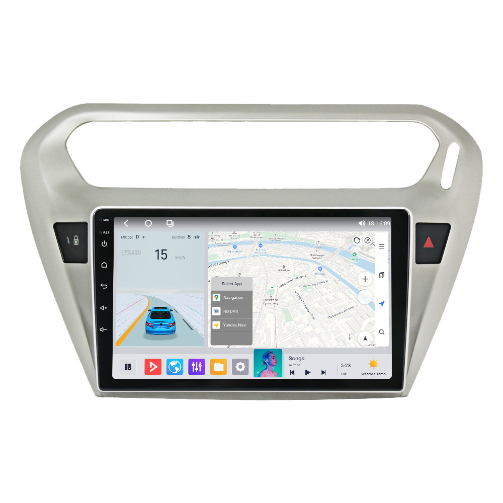 Штатна магнітола Makede MS Peugeot 301 For Citroen C-Elysee CElysee (2012 — 2024) QleD