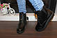 Черевики жіночі демісезонні чорні натуральна шкіра Д814, фото 6