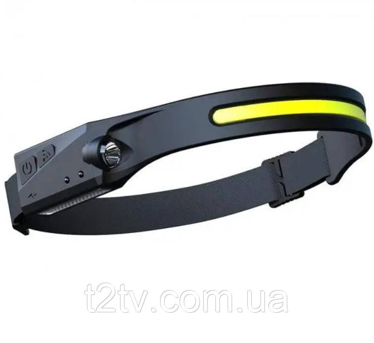 Фонар налобний BL-G28 XPE+COB з сенсором 8093, фото 1