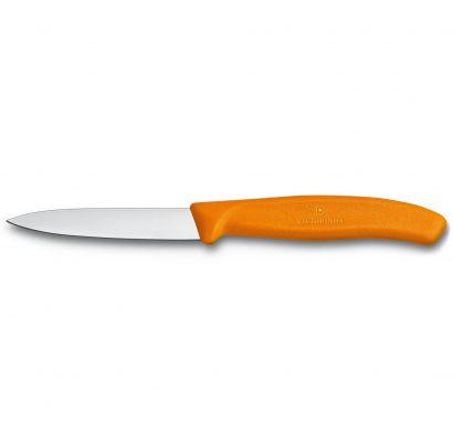Ніж з прямим лезом 8.5см Victorinox (неіржавна сталь, серейторне лезо, універсальний, оранжевий)