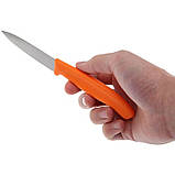 Ніж з прямим лезом 8.5см Victorinox (неіржавна сталь, універсальний, оранжевий), фото 4
