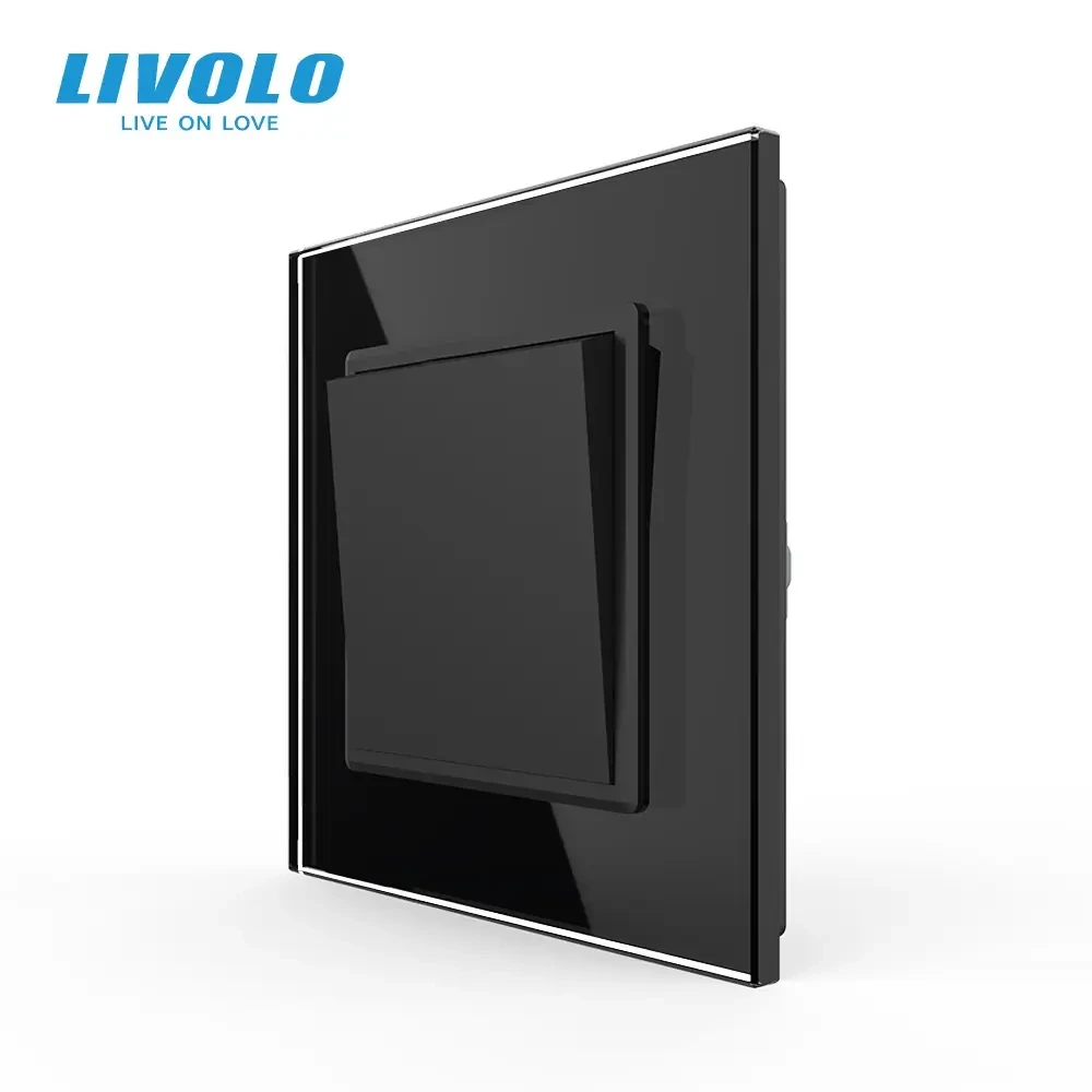 Одноклавішний вимикач Livolo Чорний, фото 1