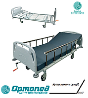 Медичне ліжко 2-секційне з механічним приводом ЛФт-2 Ортопед