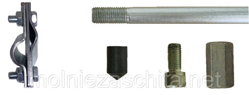1,5 м комплект заземлення оцинкований Ф16 (L = 1500 мм.)