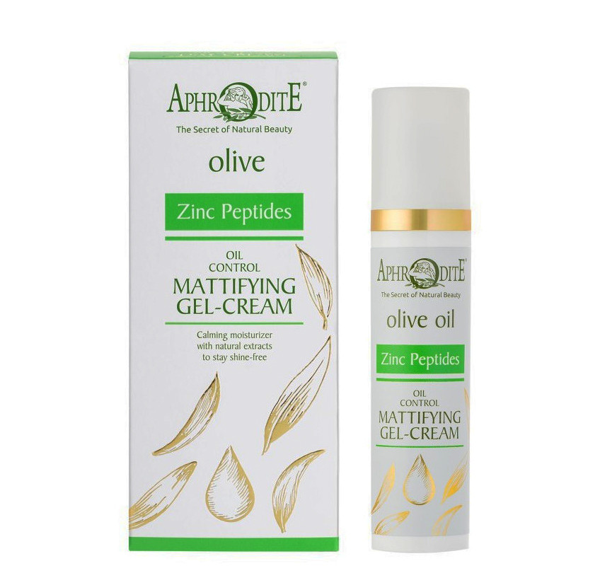 Матуючий і звужуючий пори денний гель-крем Aphrodite Olive Oil Mattifying & Pore Control Day Gel-Cream