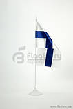 Прапорець Фінляндії, 13,5х25 см, атлас щільний,2-х сторонній, фото 2