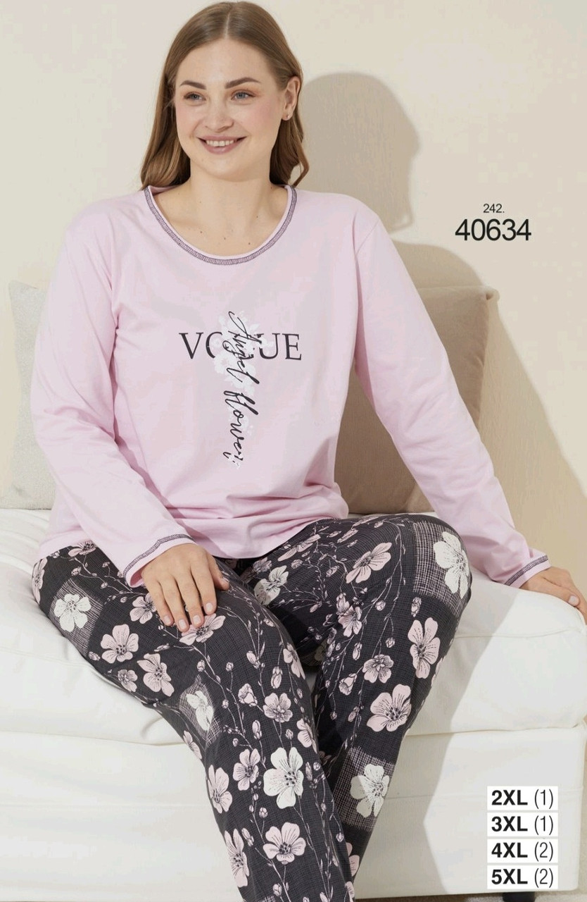 Жіноча піжама великих розмірів. Sexen, фото 1