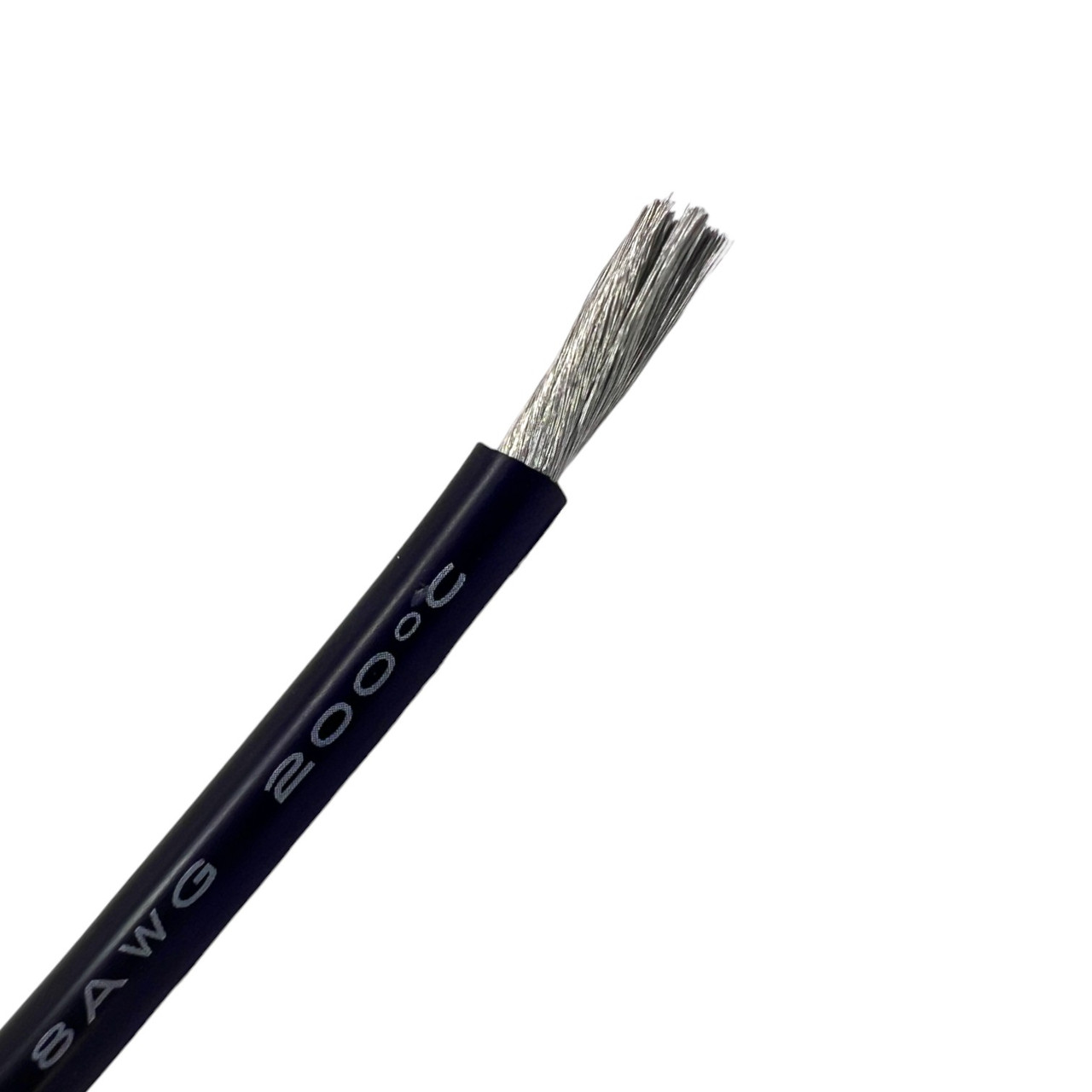 Провід монтажний 8AWG супергнучкий силіконовий (чорний), фото 1