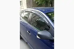 Вітровики, дефлектори вікон Renault Megane III хетч 2008-2015 (скотч) Sunplex