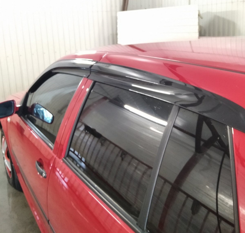 Вітровики, дефлектори вікон Volkswagen Golf V/VI хетч 5d 2003-2008 (скотч) Sunplex