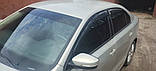 Вітровики, дефлектори вікон Volkswagen Jetta VI сед 2010-2019 (скотч) Sunplex, фото 3