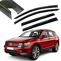 Вітровики, дефлектори вікон Volkswagen Tiguan 2015->  (скотч) Sunplex