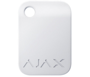 Безконтактний брелок управління Ajax Tag white (10pcs)
