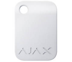 Безконтактний брелок управління Ajax Tag white (10pcs)