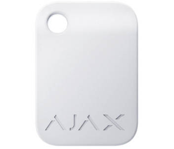 Безконтактний брелок управління Ajax Tag white (10pcs), фото 1