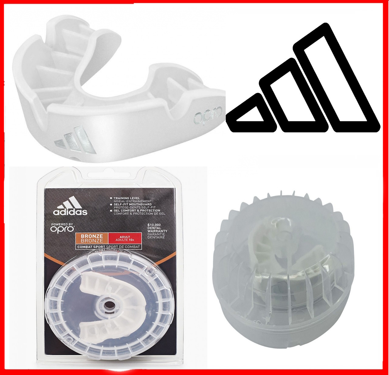 Капа однорядна дитяча Bronze Gen4 біла ADIDAS гелеобразна