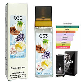 Парфюм № 033 за мотивами Carolina Herrera 212 VIP Black (Каролина Еррера 212 ВІП Блек) 40 мл