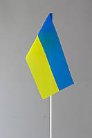 Прапорець України ,10х20 см. на паличці, штучний шовк