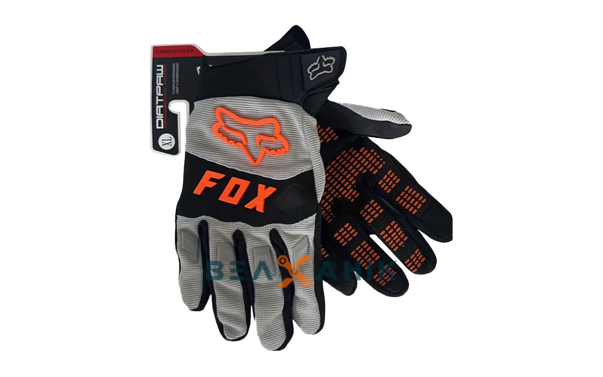 Рукавиці текстильні FOX DIRTPAW крос-ендуро Grey-Orange [L]