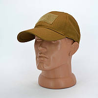 Кепка бейсболка тактична ріп-стоп в кольорі койот з регулятором розміру