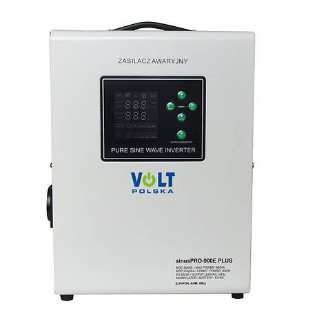 ДБЖ Перетворювач напруги Volt Polska SINUS PRO 900 E PLUS 12/230V (600/900W) [LiFePO4, MENU], фото 1