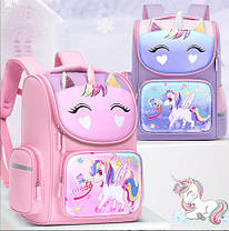 Шкільний рюкзак портфель для школи/до навчання з Єдинорогом, фото 3