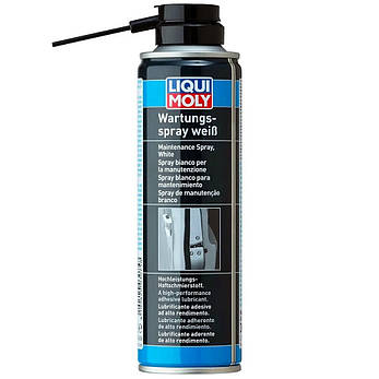 Брудовідштовхувальне біле літієве мастило спрей Liqui Moly Wartungs Spray Weiss 250мл, фото 1