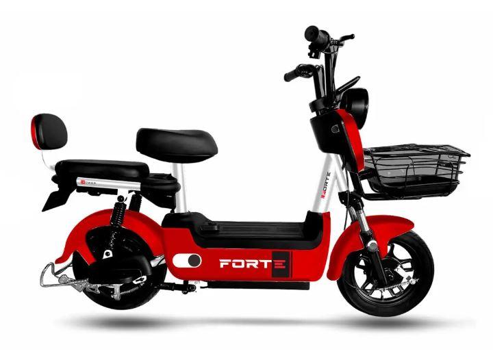 Велоскутер акумуляторний FORTE LUCKY червоний, Макс швидкість 30 км/год, Ємність акумулятора 48 В/12 Ач
