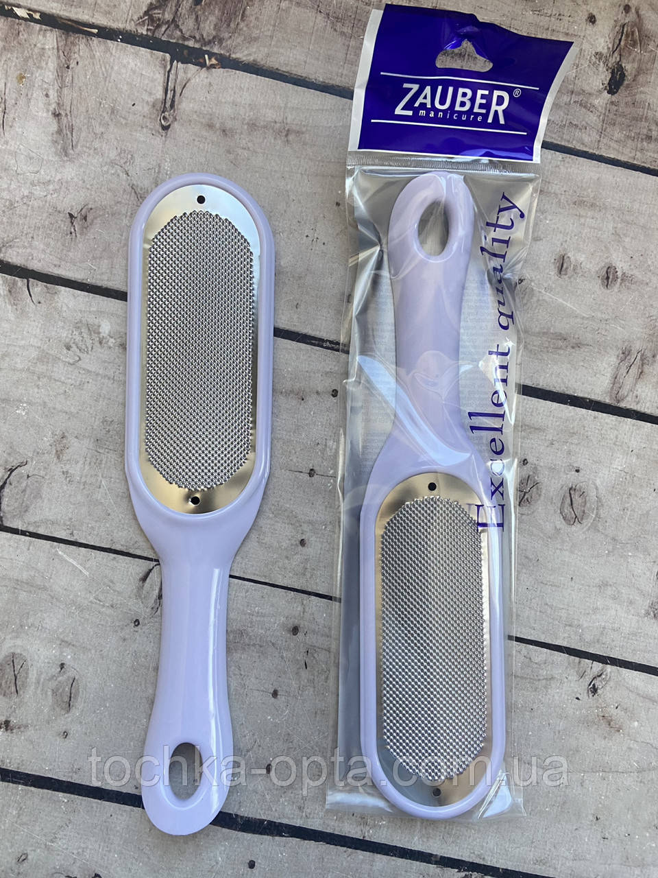 Тертка для п'ят Zauber 04-013M металева сітка