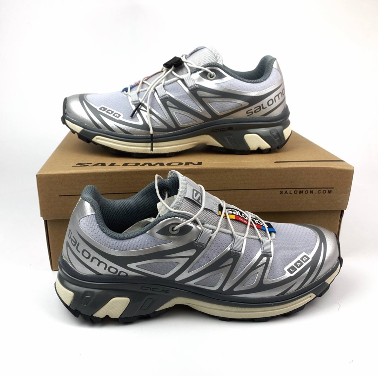 Чоловічі кросівки Salomon XT-6 grey взуття Саломон сірі текстильні весна осінь