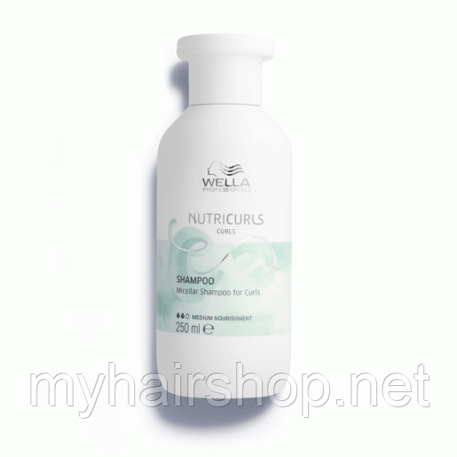 Міцелярний шампунь для кучерявого волосся WELLA Nutricurls Curls Micellar Shampoo 250 мл
