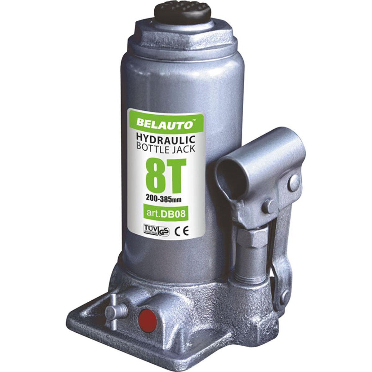 Домкрат гідравлічний пляшковий БелАвто 8т 200-385мм, фото 1