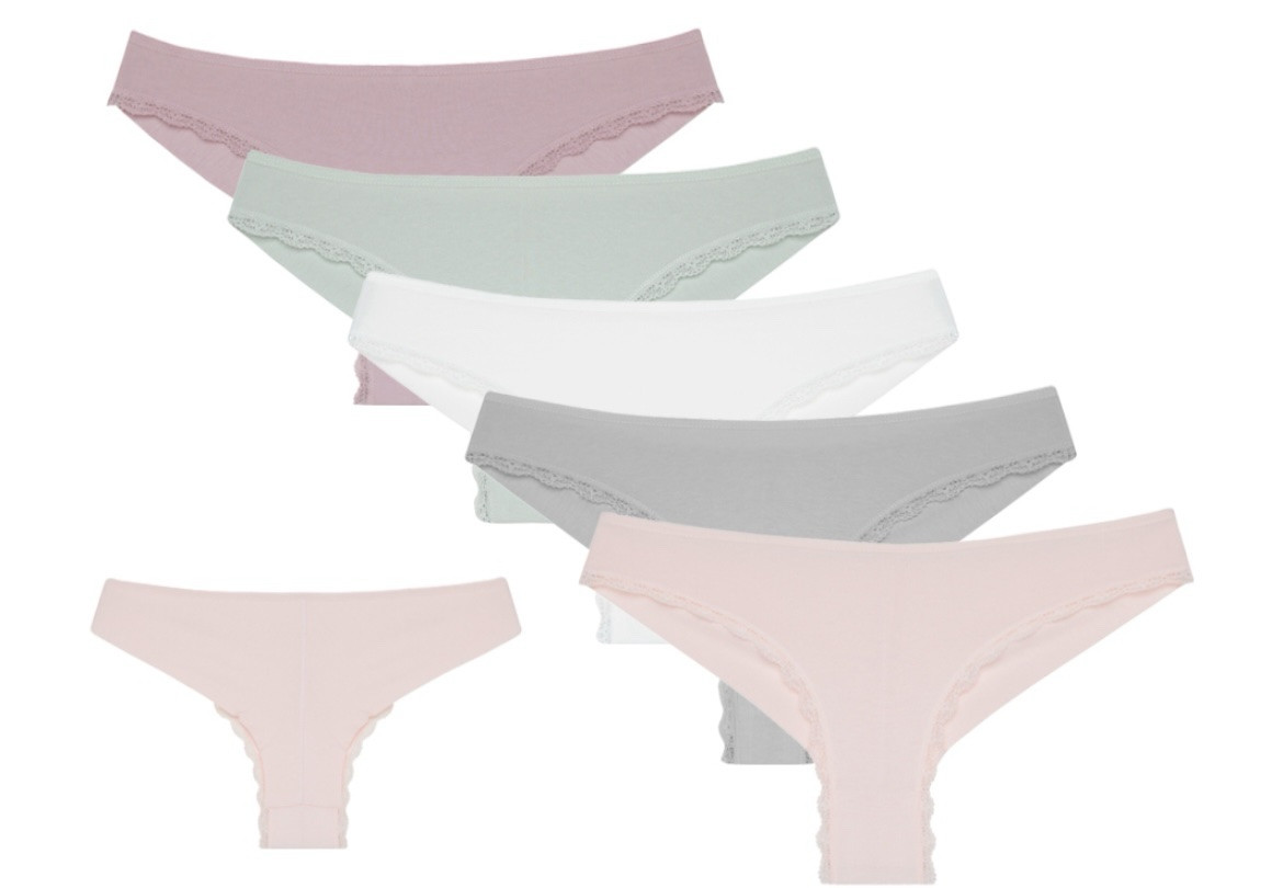 Трусики жіночі - бразиліана з мереживом, р-р M(44). "Donella"/Туреччина. Жіночі трусики турецькі, труси жіночі