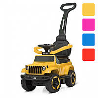 Каталка-толокар Spoko дитяча SP-219 2в1 з батьківською ручкою машинка джип для дітей V_2178